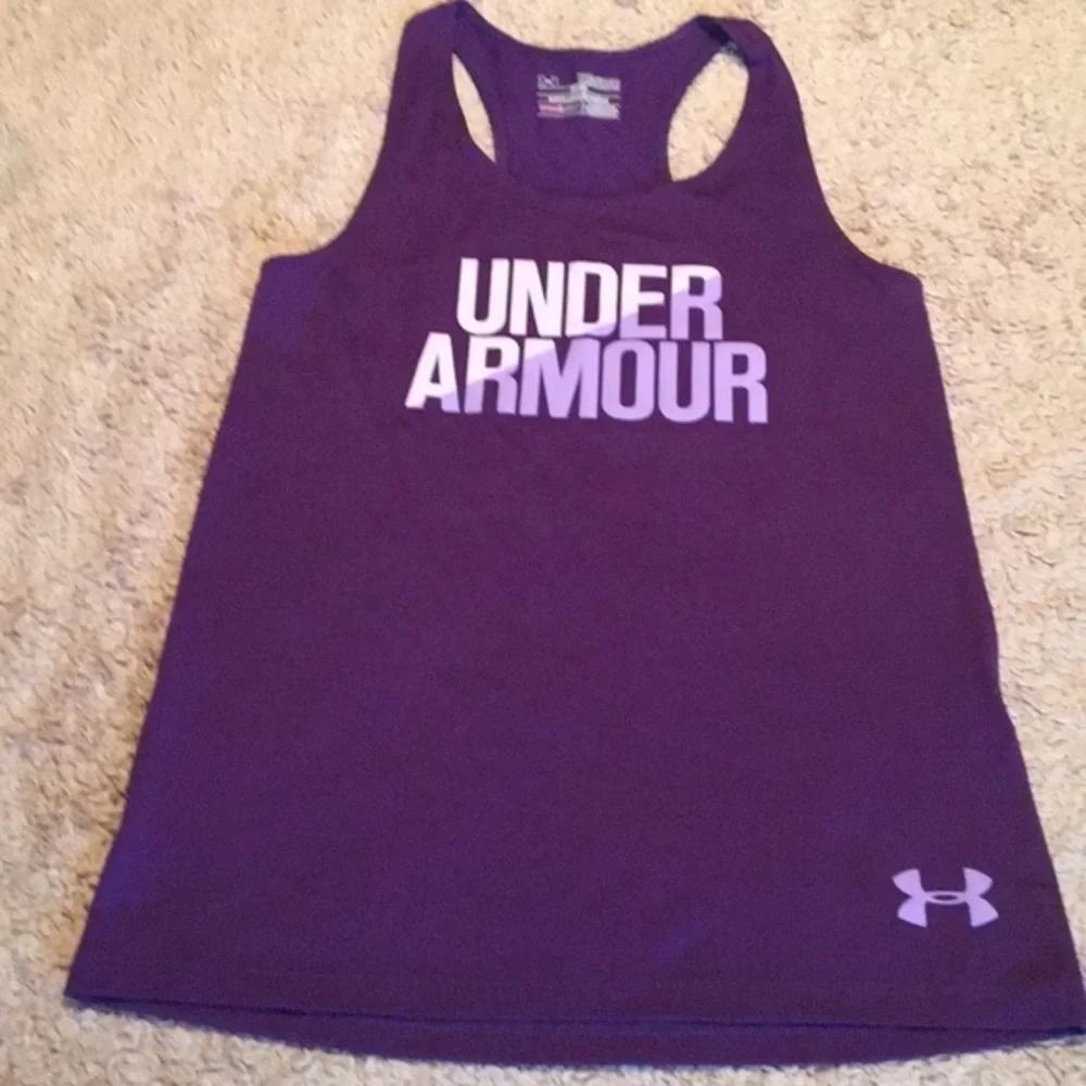 UNDER ARMOUR Youth Tank - sz Med - girls 10/12 - Picture 2 of 6